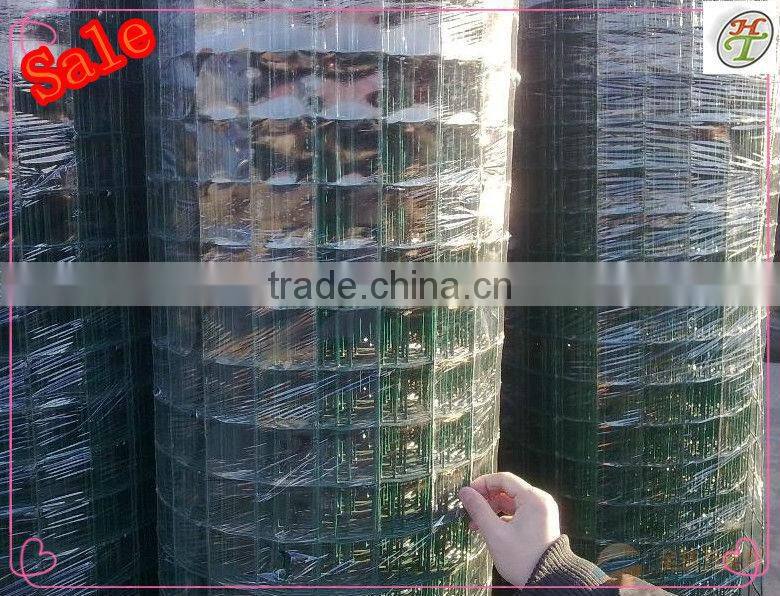 Holland Welded mesh 2.50mm diameter 50.8*50.8mm mesh opening 3 folds Galvanized+PVC coated
