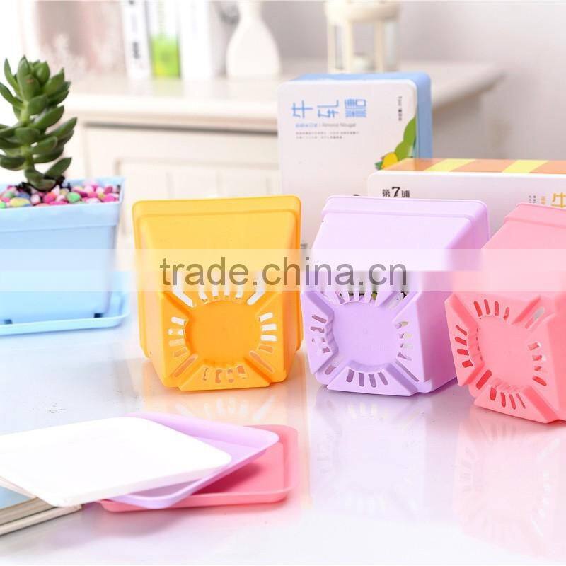 Cheap square black plastic plant flower nursery pot 10*8.5cm