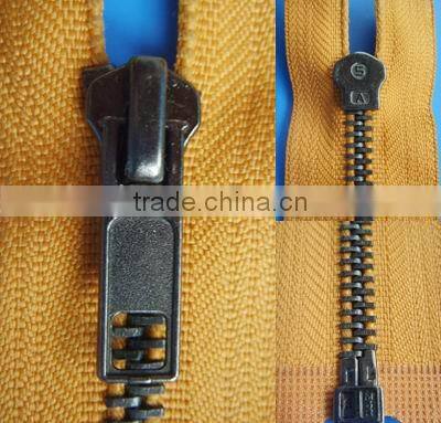 No.5 anti brass zipper close end with cotton tape