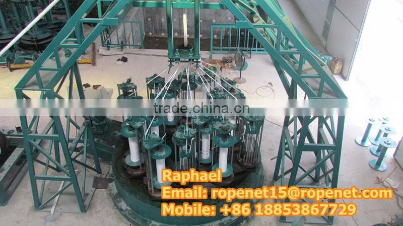 braided hawser rope machine/hawser machine for making rope of multifilament,nylon,dyneema: https://youtu.be/flTrF7Bg4NY