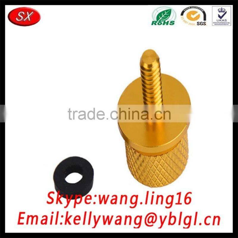 SX Factory 2017 Black Billet Aluminum Knurled Seat Bolt,Titanium Screw,Golden Fender Bolt Screw