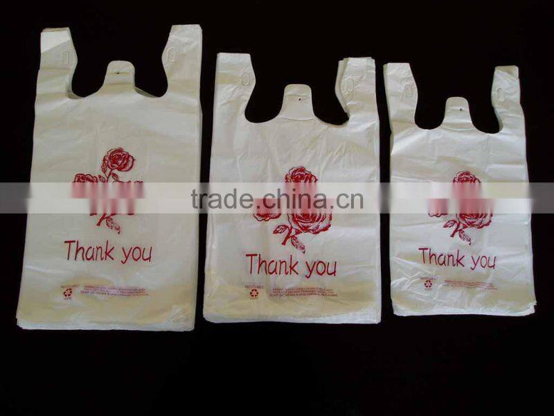 Print plastic shopping bag for supermarket,high quality and Biodegradable,OEM orders are welcome