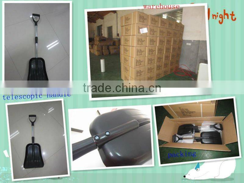 Telescopic snow shovel