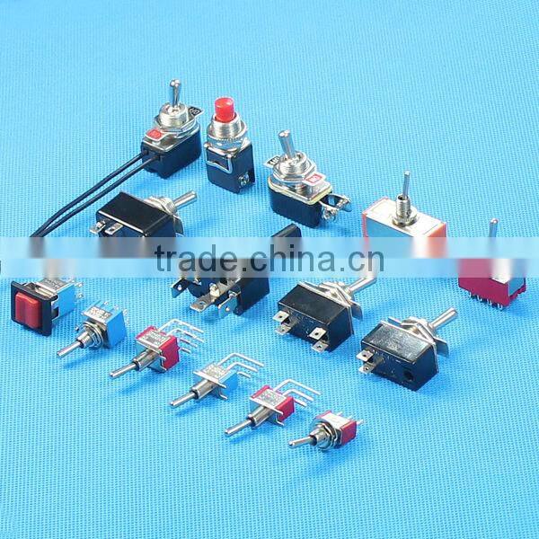 MTS-102-F1 ON-ON with metal flat handle 6 PIN toggle switch