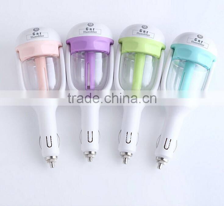Newest Mini Car Steam Aromatherapy Humidifier Air Purifier Aroma Diffuser Auto Mist Maker Fogger DC12V