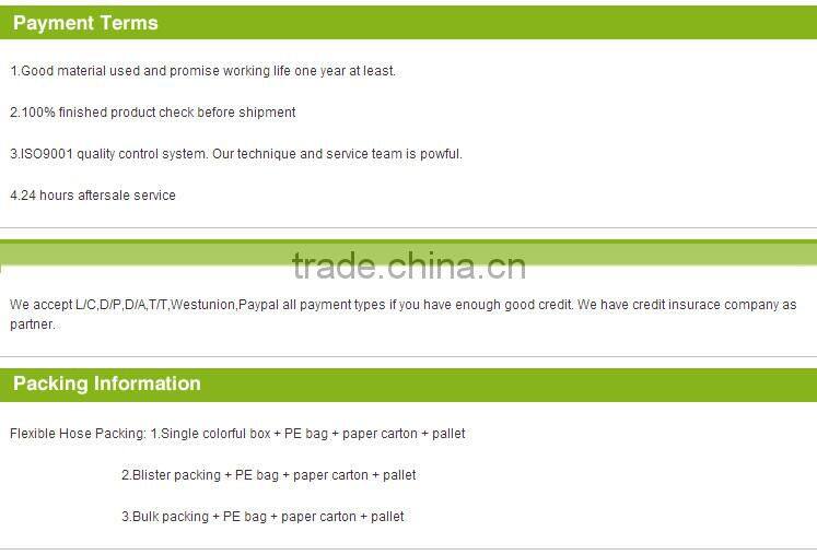 ACS CE UPC CUPC certificationStainless steel flexible bidet bathroom toilet bidet hose