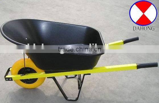 PU WHEEL, wheelbarrow WB6410 plastic tray wheel barrow