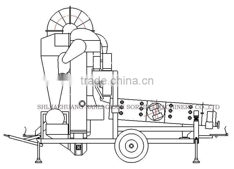 5XZC-7.5BXA sorghum maize seed cleaner and grader machine