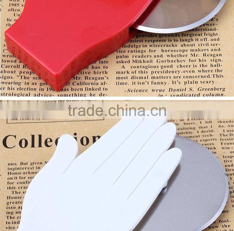 Promotional gifts wholesale hand shaped plastic pizza cutter fork