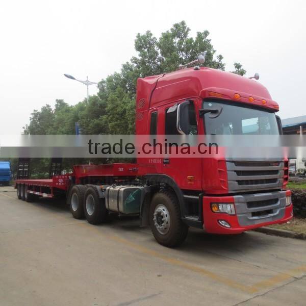 CLW 3 axle Flatbed Semi Trailer 50 ton with JAC Tractor Head