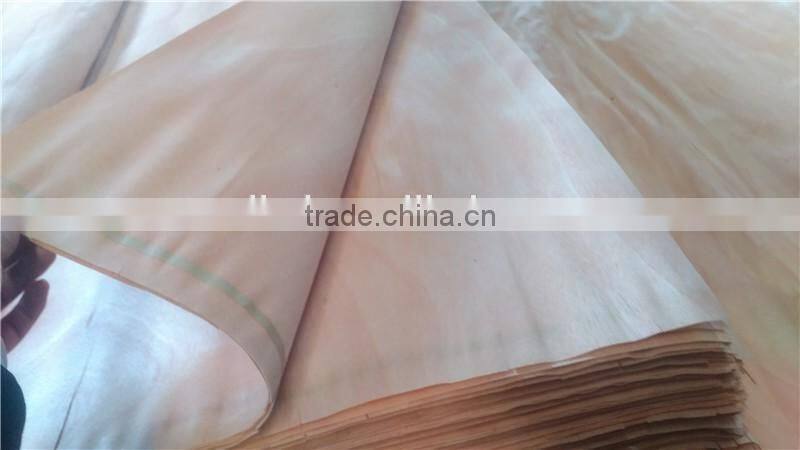 Wells Rotary Cut Grade a b c no hole 0.3mm 4'x8' natural okoume face Veneer