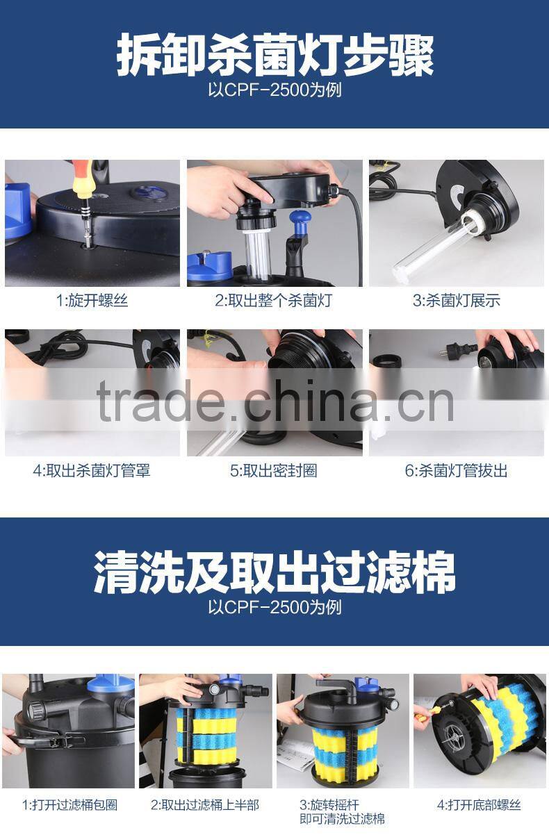 Gardening Big Surface Purification Pond Bio Filter with UV light