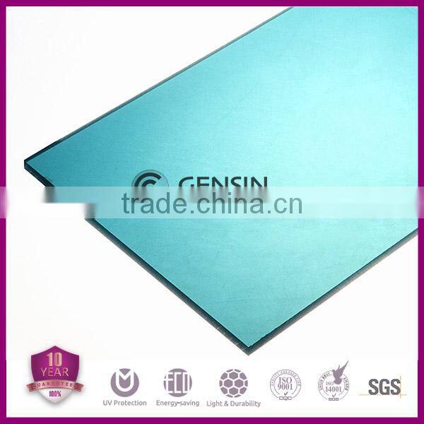 High quality green polycarbonate solid sheets roofing skylight system