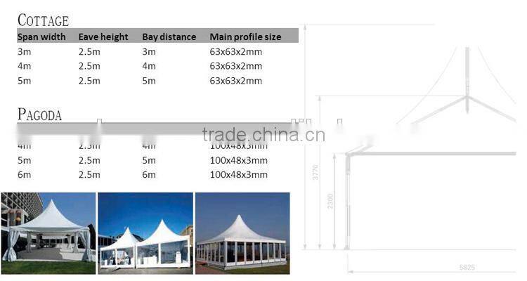 Outdoor rain proof temporary alumininum car garage tent for sale