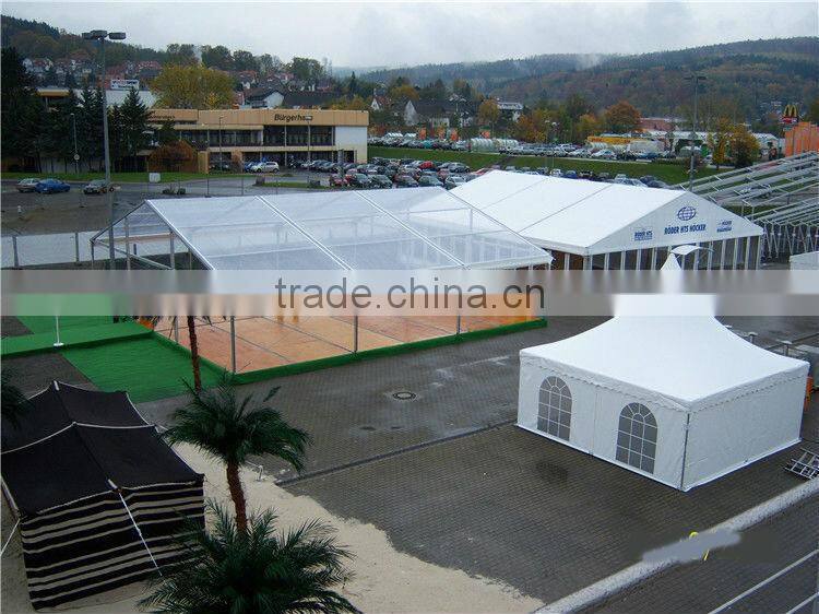 Special design pagoda tent white pvc or glass walls