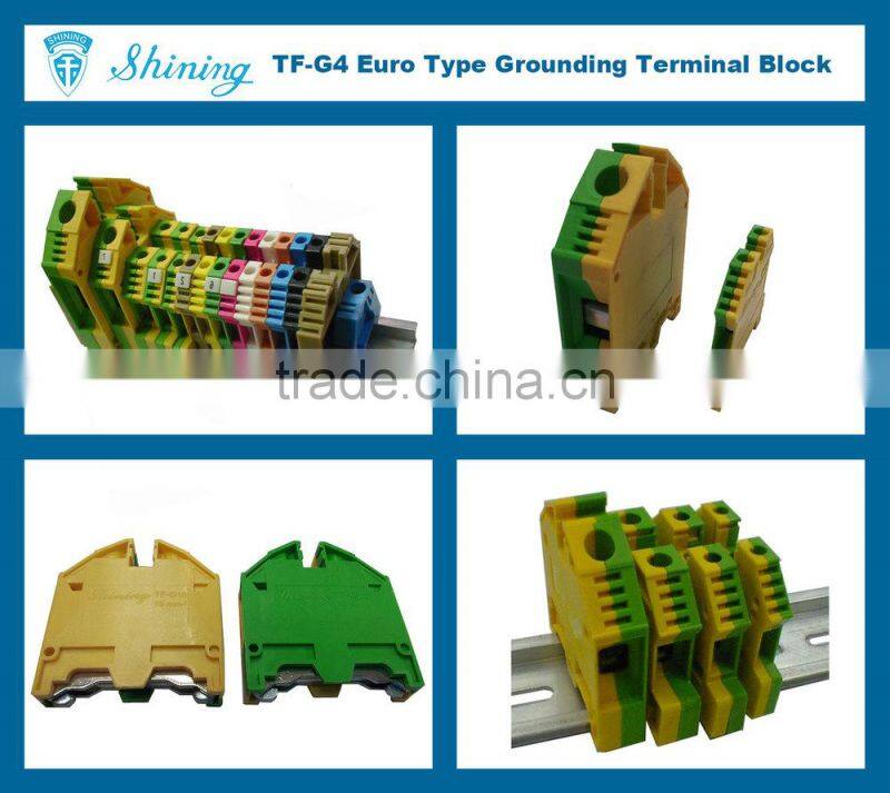TF-G4 Euro Style Combined Type Wiring 4mm Ground Wire Connector