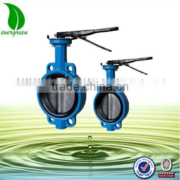 Factory direct sale 6 inch iron Wafer Butterfly Valve