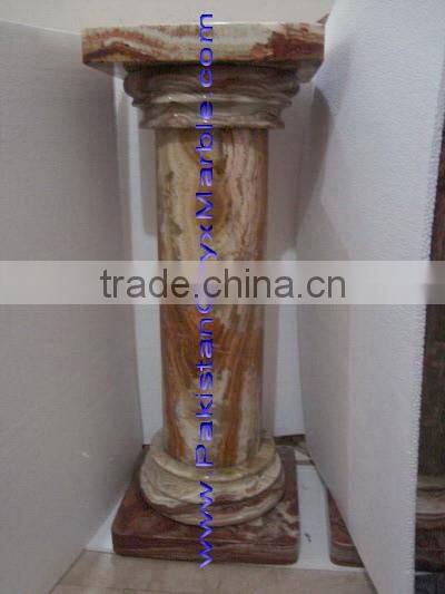 CUSTOM MADE RED ONYX PEDESTALS COLLECTIONS