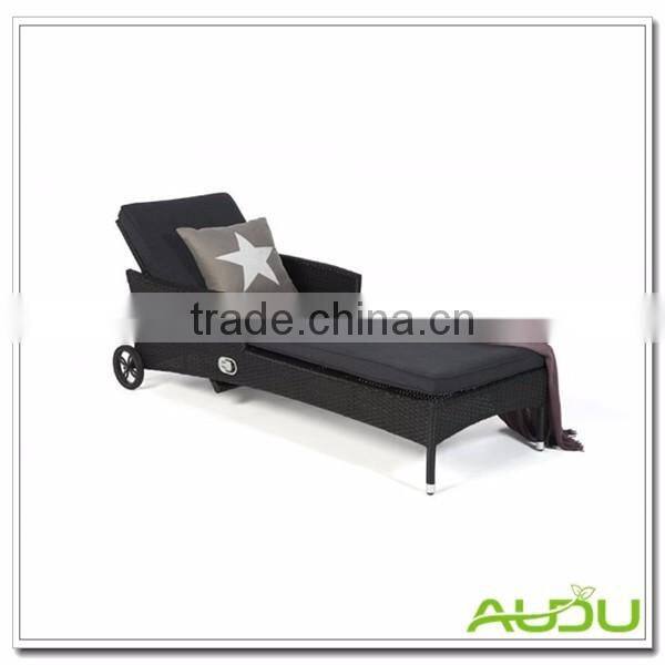 Audu Folding Reclining Beach Chair,Folding Rattan Reclining Beach Chair