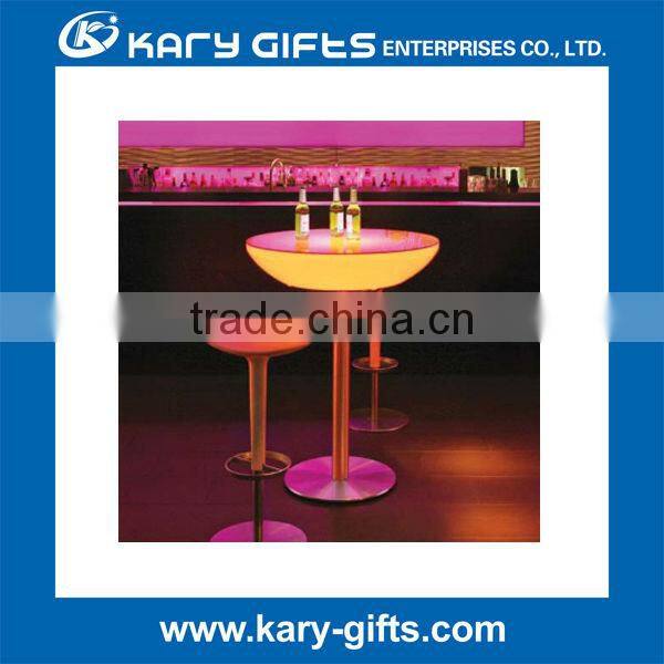 plastic waterproof led lighting party table for indoor outdoor