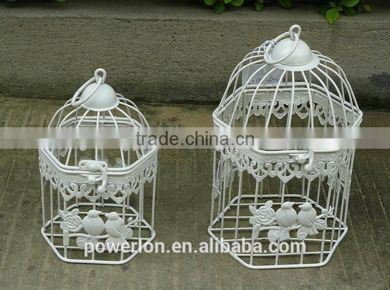 Metal Bird Cage Decorative for Wedding Card Or Planter