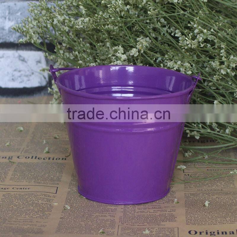 hottest mini industrial home and garden ash gift candle metal bucket with handle