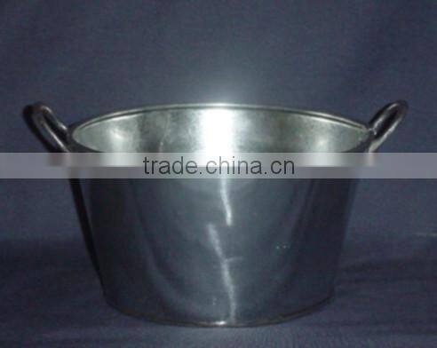 Galvanized Iron bucket with both size handles