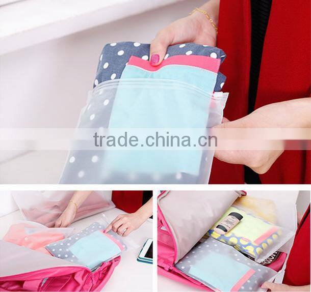 Q1080 transperent cloth travel storage bag