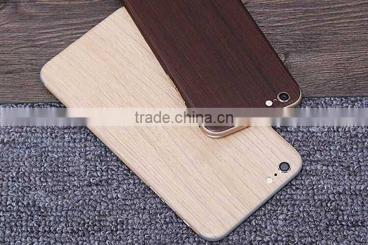 Wood grain full body phone sticker screen protective film for iphone 6/plus