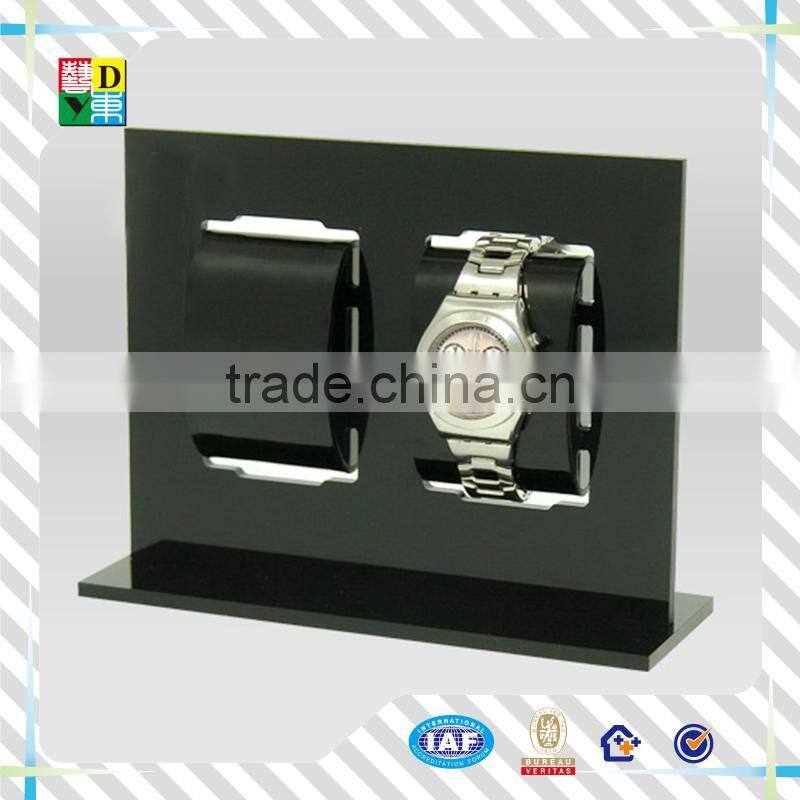 2015latest design acrylic watch display acrylic black watch display PMMA material acrylic clear display for watch