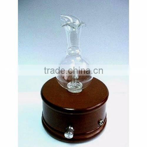 Elegant Wooden and Glass LED Aroma Diffuser Nebulization Essential Oil Diffuser