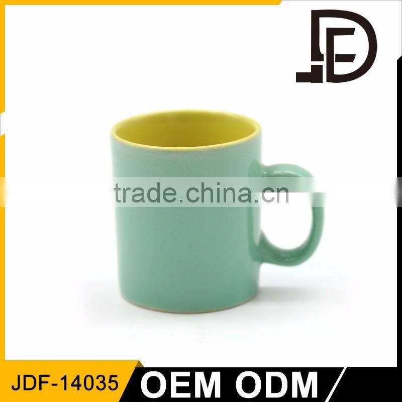 Drinkware porcelain color inside coffee mug, solid color coffee mugs