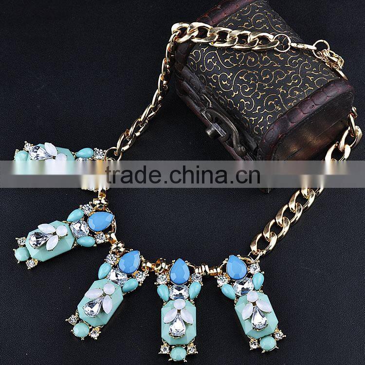 Delicacy handmade new design women fashion alloy jewelry necklace