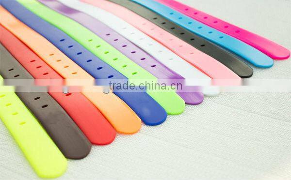 Waist belt silicone pu leather belt
