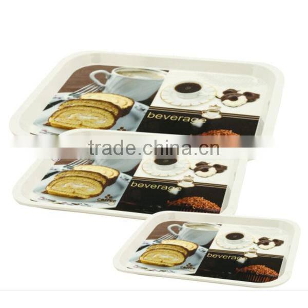 cheap large square plastic tray with handle