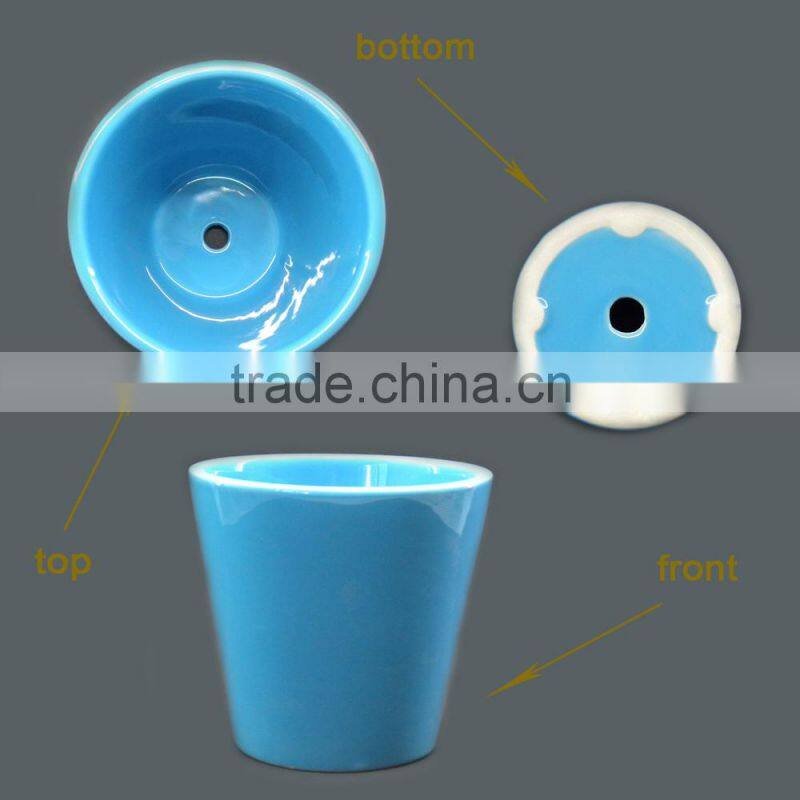 Light blue wholesale ceramic plant pots