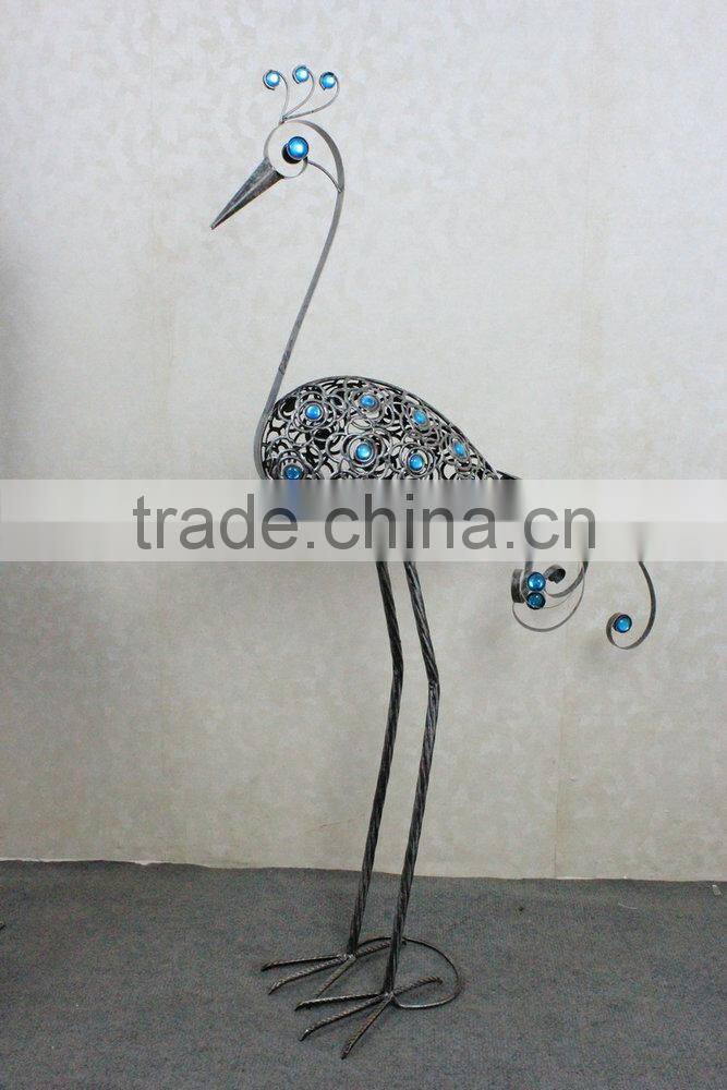 Metal peacock garden decoration