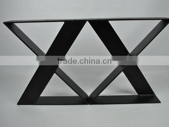 furniture accessories flat steel black iron 16 inch coffee table leg