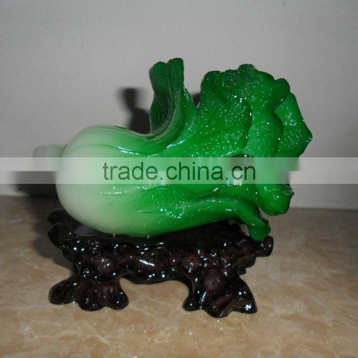 Resin jade cabbage home decoration