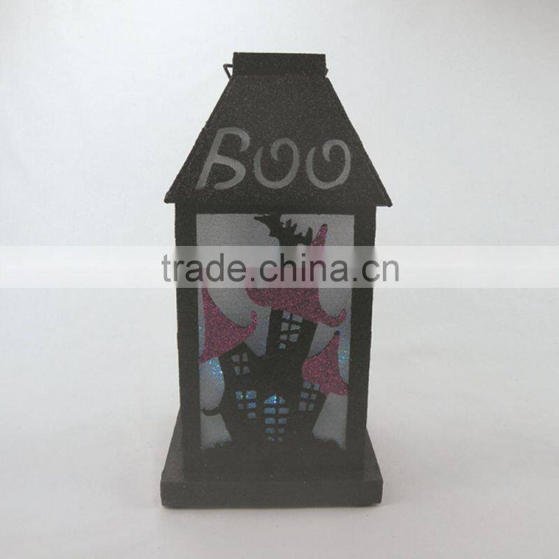 2016 New Style Color-changing Wooden LED Candle Lantern for Holloween Ornaments