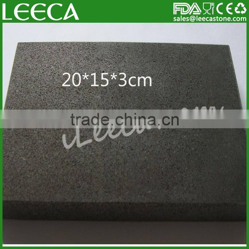 LEECA 3 cm thickness stone/hot lava stone/ grill stone set