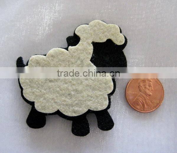 hot high quality eco friendly new products promotional gift cute felt scrapbooking fabric with sheep design on alibaba express