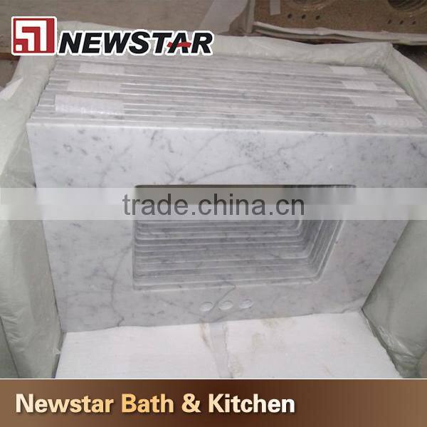 Made in China White carrara Marble Vanity Tops