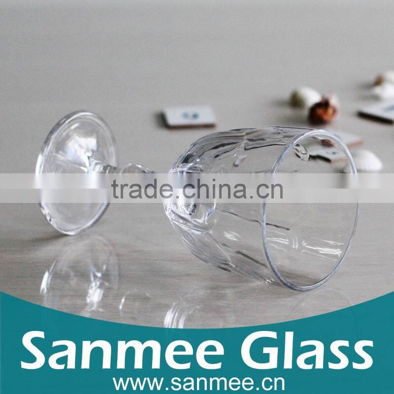 Hot Selling Wholesale Embossed Crystal Wine Glass Goblets