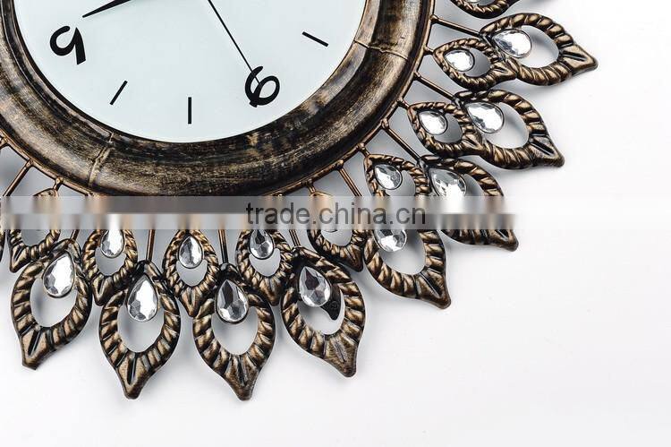 Antiquity large sun shaped wall watches clock