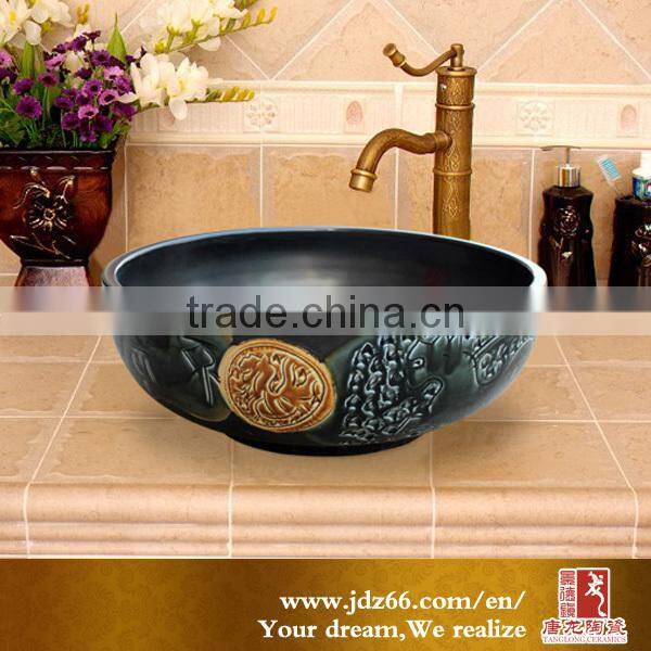 Jingdezhen wash basin in ceramic wash basin designs for dining room