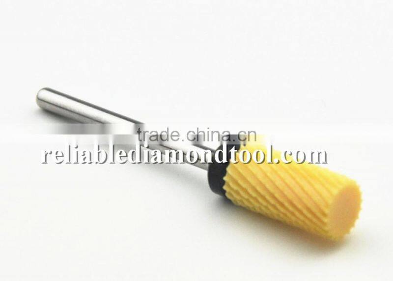 Type Extra Course Shank Diameter 2.35mm Colored Ceramic Burr For Nail 1 Piece Huaxing large barrel