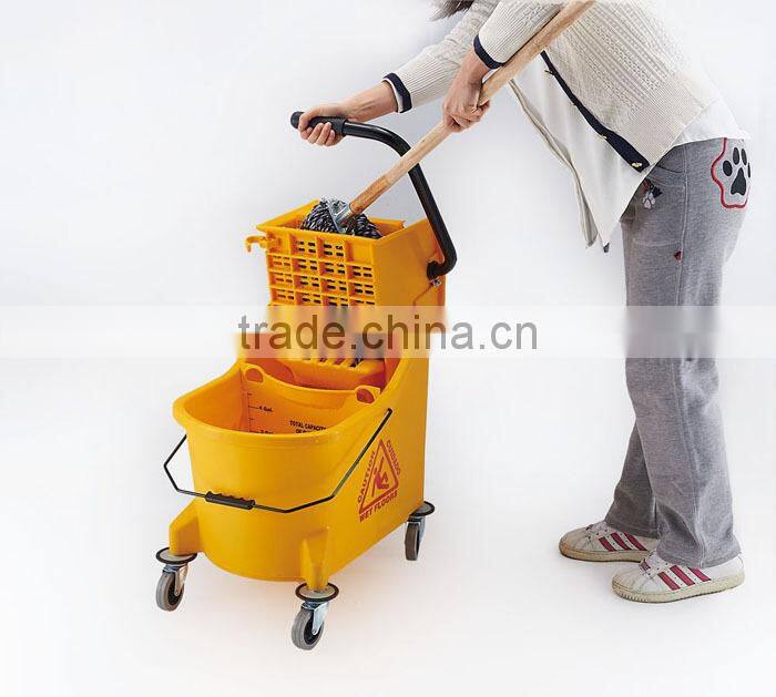 good use strong durable cleaning bucket with wheels for hotel