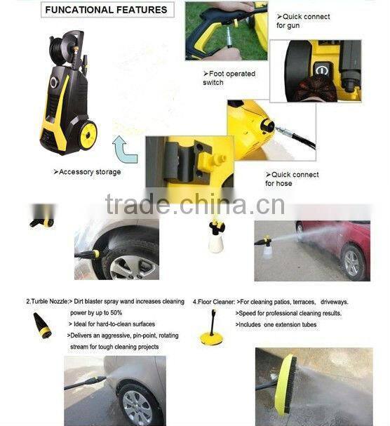 1600 PSI High pressure car machine with wheel and reel