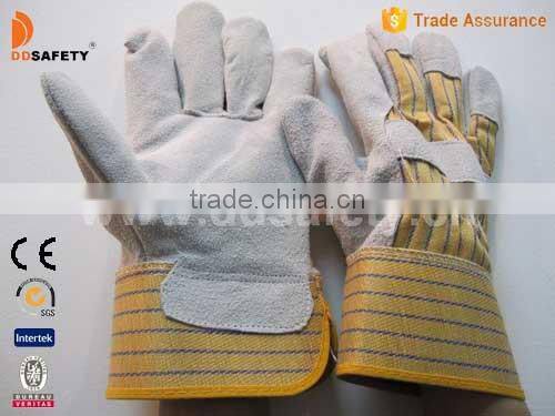 DDSAFETY Hot Sale Manufacture Leather Safety Gloves